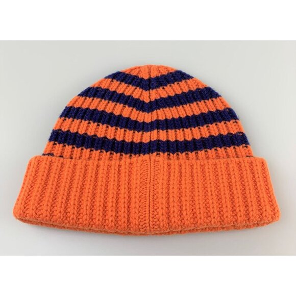NWT Gucci Striped Beanie Wool Hat In Orange Size M - Picture 3 of 12